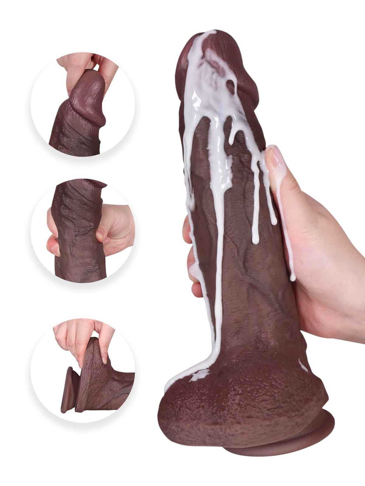 Marco 10.4 Inch Black Huge Realistic Dildo