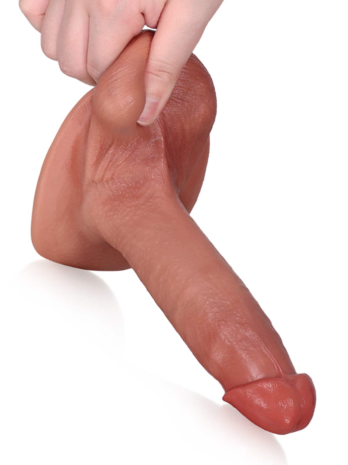 Owen 7 Inch Small Sliding Skin Dildo With Ball For Beginner
