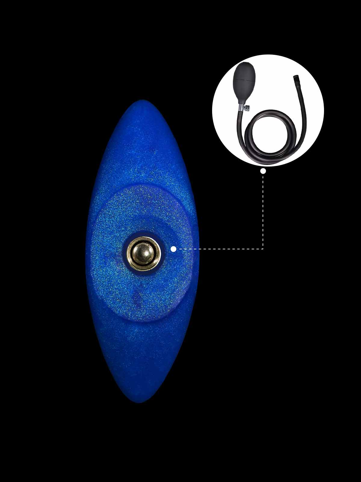 Richard 4.7 Inch Blue Fantasy Dildo Inflatable Anal Plug