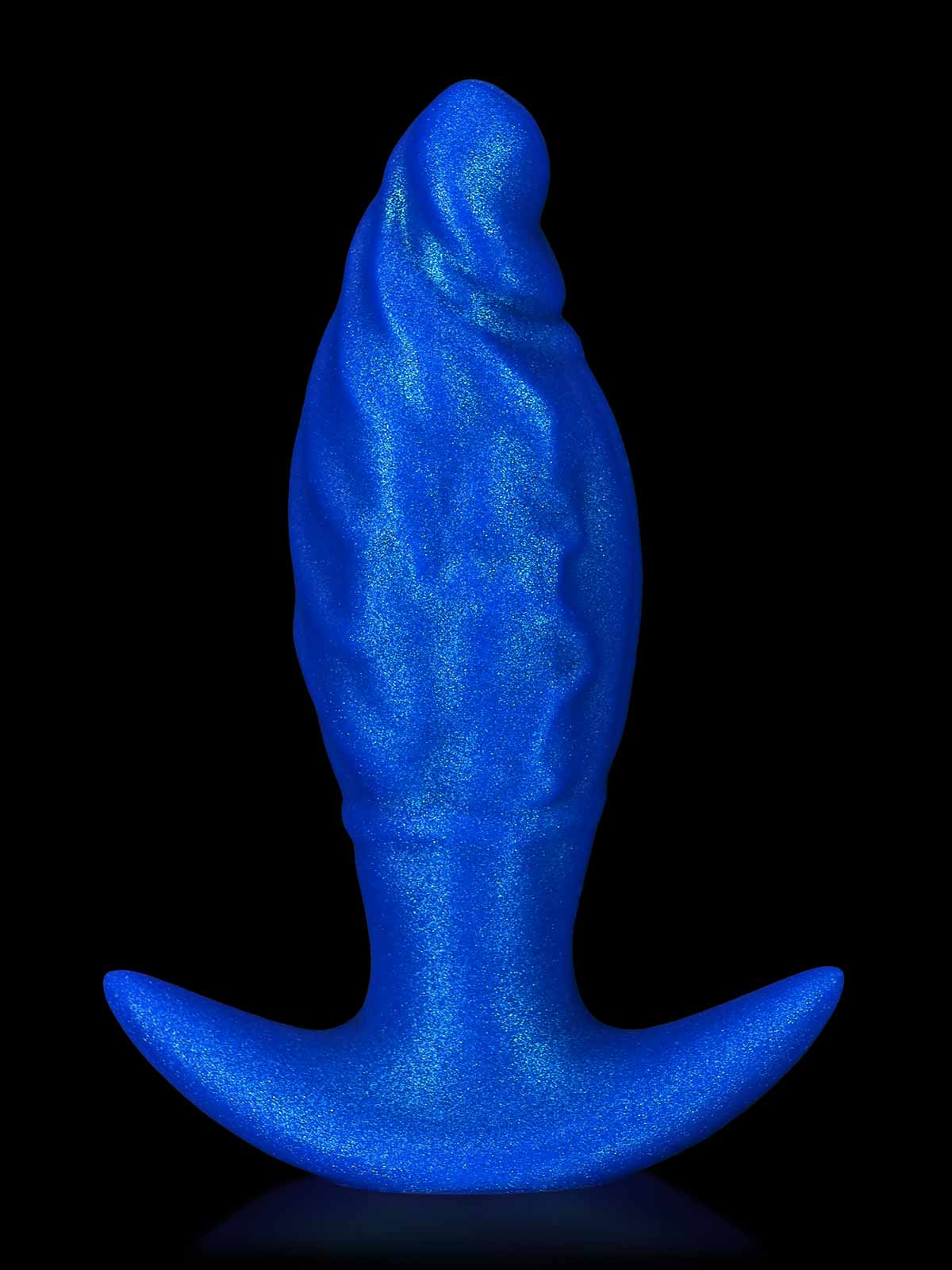 Steel 5 Inch Blue Fantasy Dildo Inflatable Anal Plug