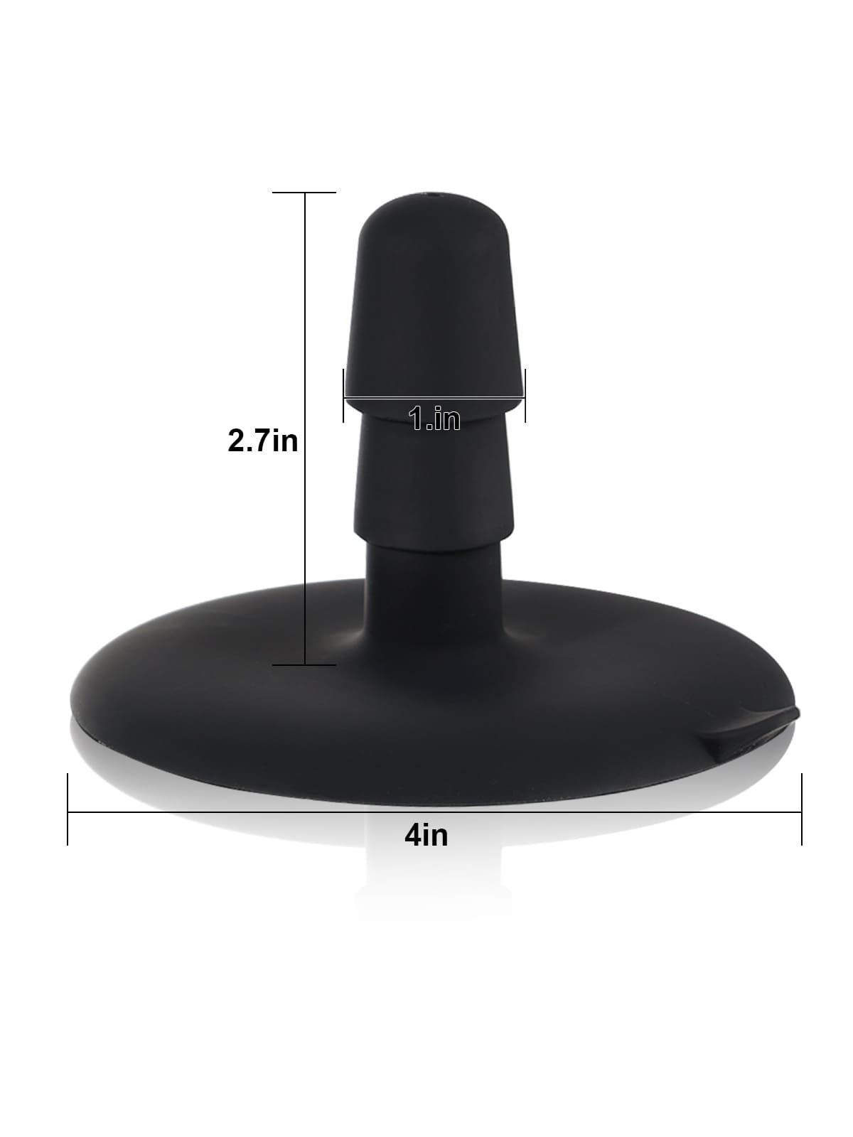 Rob 7.7 Inch 3D Thick Dildo With Swinging Balls & Vac U Lock Suction Cup